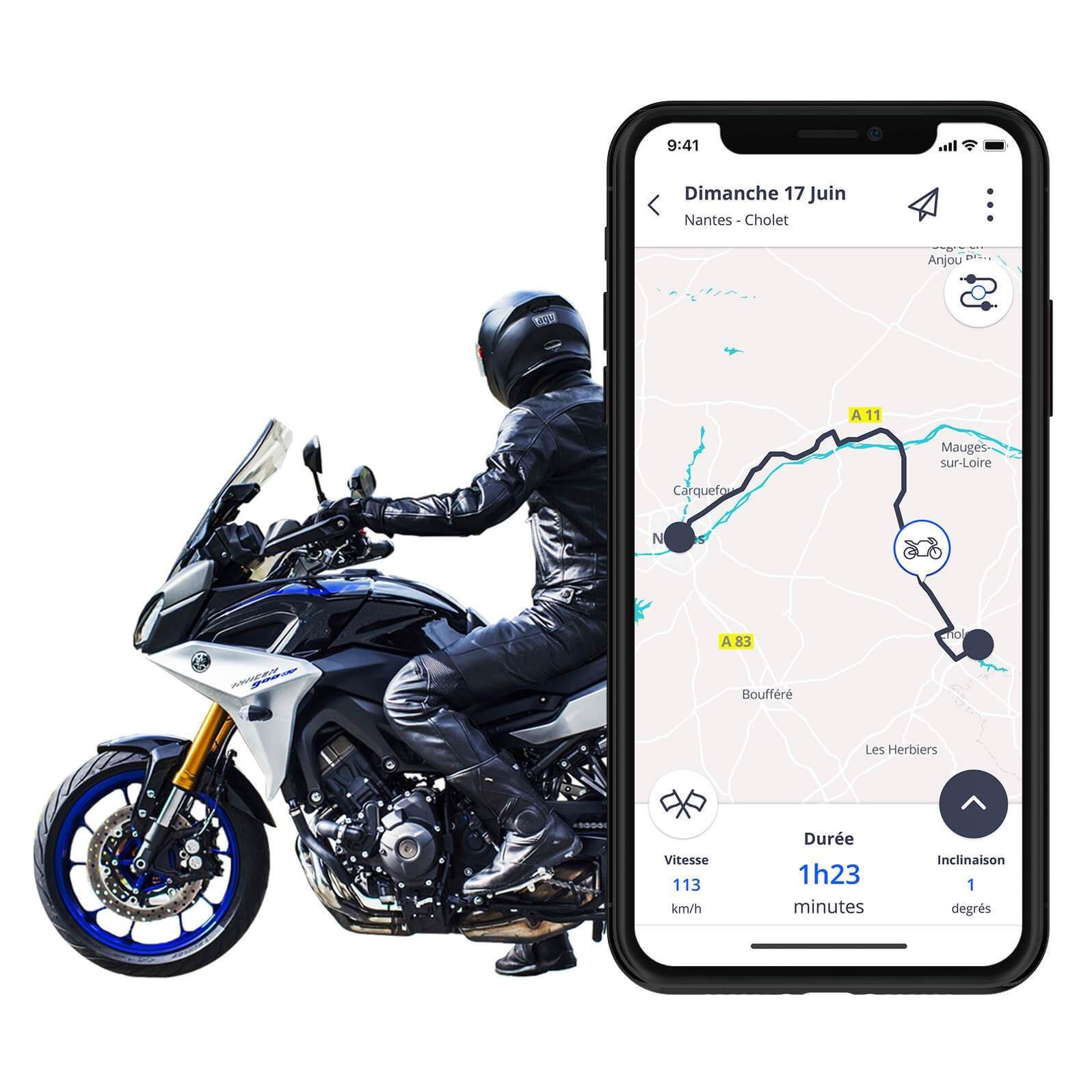 Traceur GPS moto, scooter et voiture - balise coupure moteur - Hd Protech
